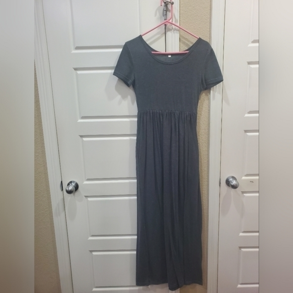 Gray‎ maxi dress